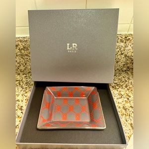 Brand new LR Paris porcelain trinkets tray